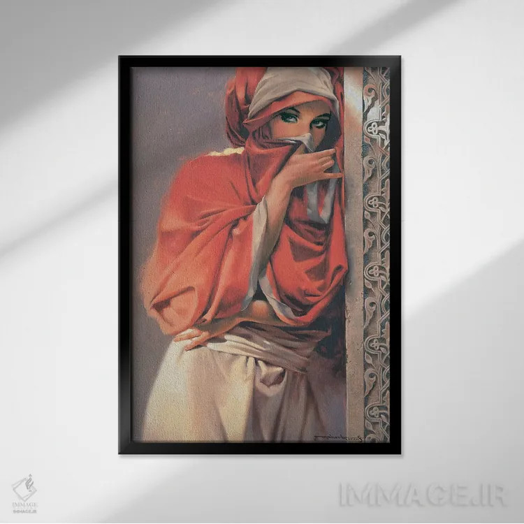 تابلو دکوراتیو جذابیت اثر ماهر مرکوس - نمای قابدار مشکی