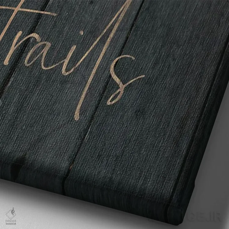 تابلو دکوراتیو جنگل وحشی I اثر ملودی هوگان - نمای نزدیک بافت بوم