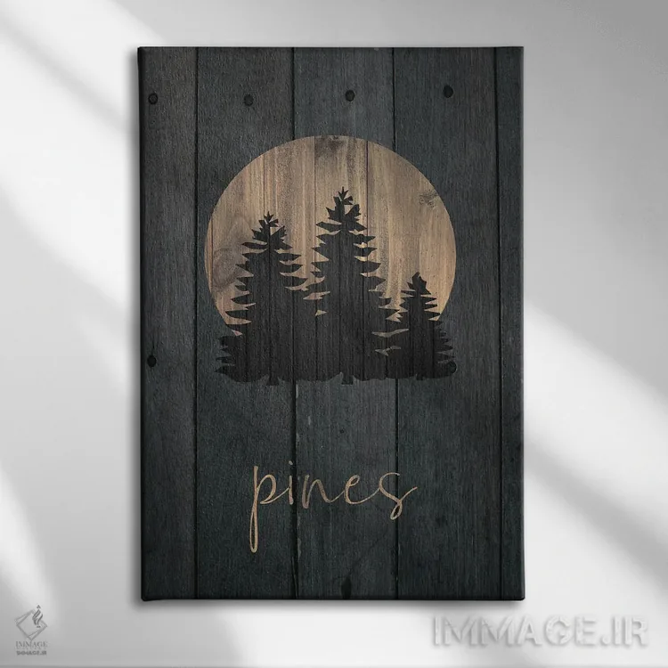 تابلو دکوراتیو جنگل وحشی III اثر ملودی هوگان - نمای روبهرو روی دیوار