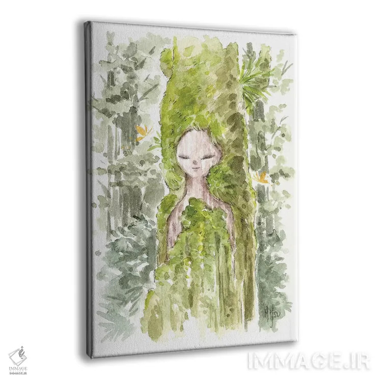 تابلو دکوراتیو الهه اثر مارتین هسو - نمای پرسپکتیو محصول