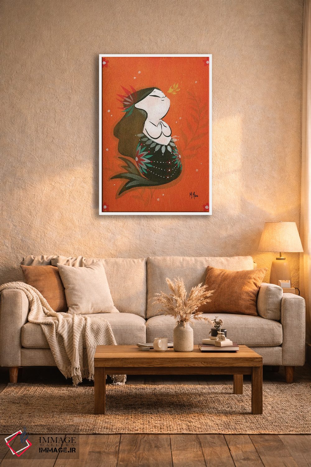 تابلو دکوراتیو پری ماهی طلایی اثر مارتین هسو - D4W