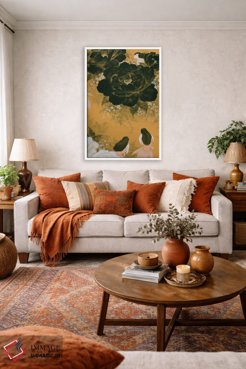 تابلو دکوراتیو پری ماهی طلایی اثر مارتین هسو - D1W