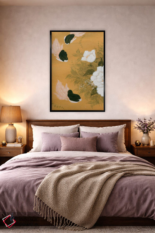 تابلو دکوراتیو پری ماهی طلایی اثر مارتین هسو - D4B