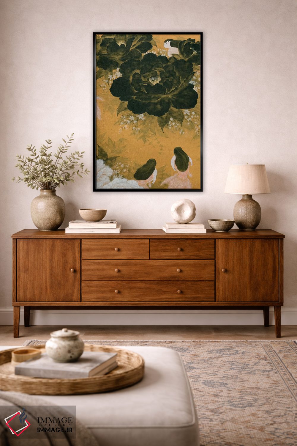 تابلو دکوراتیو پری ماهی طلایی اثر مارتین هسو - D3B