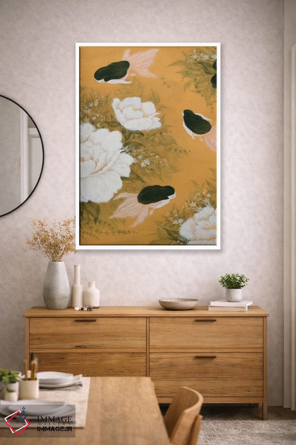 تابلو دکوراتیو پری ماهی طلایی اثر مارتین هسو - D2W