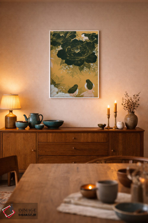 تابلو دکوراتیو پری ماهی طلایی اثر مارتین هسو - D4W