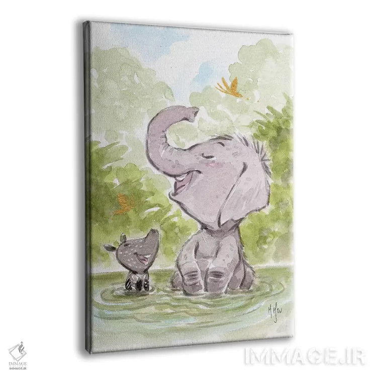 تابلو دکوراتیو بازی اثر مارتین هسو - نمای پرسپکتیو محصول