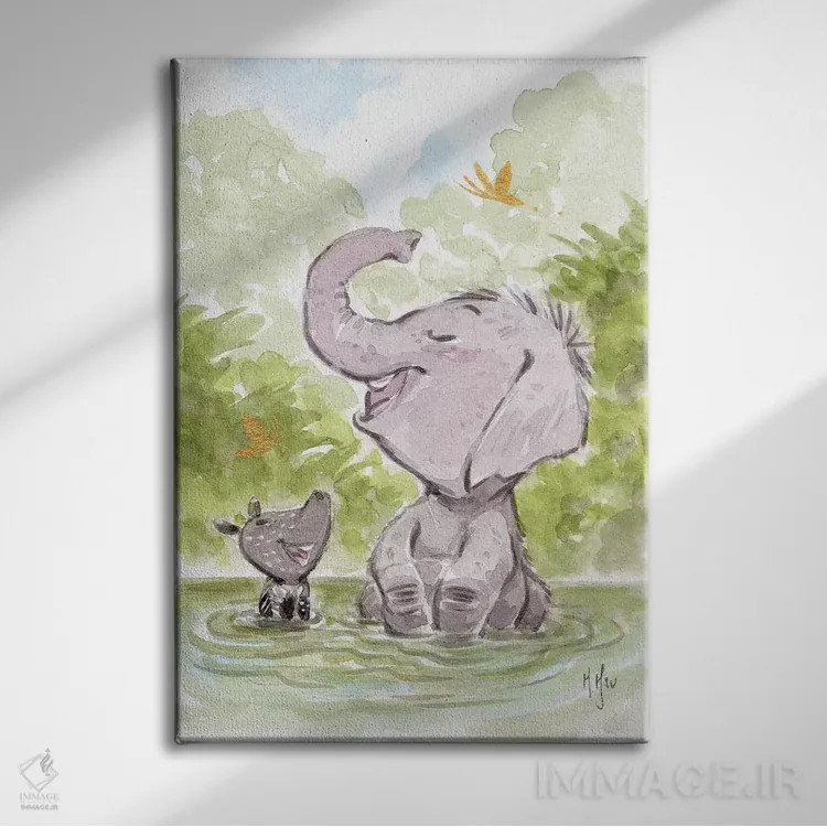 تابلو دکوراتیو بازی اثر مارتین هسو - نمای روبهرو روی دیوار