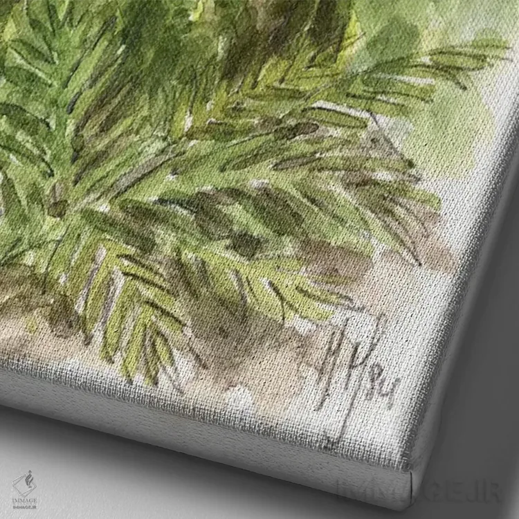 تابلو دکوراتیو نگهبان اثر مارتین هسو - نمای نزدیک بافت بوم