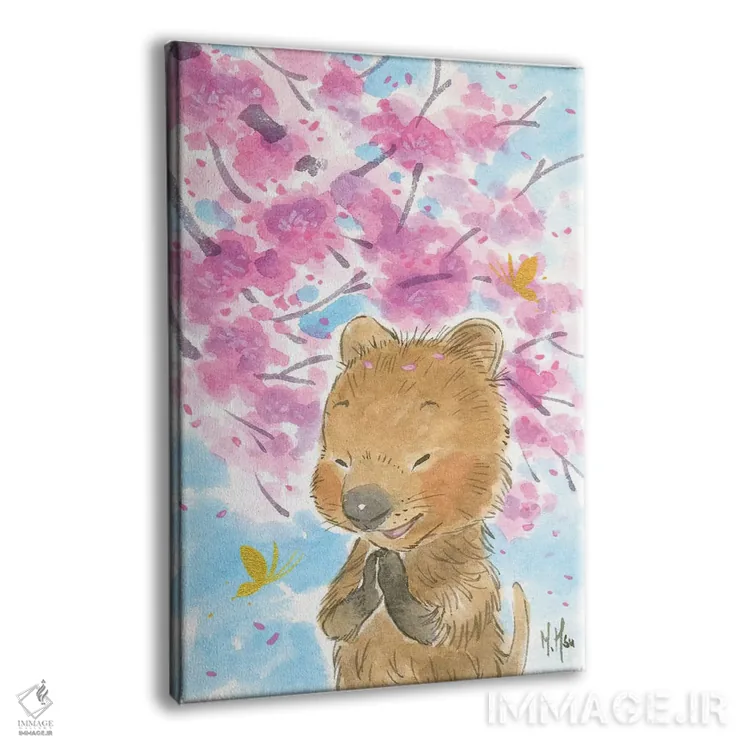 تابلو دکوراتیو کوآکای شکوفه گیلاس اثر مارتین هسو - نمای پرسپکتیو محصول