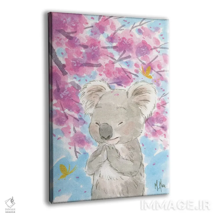 تابلو دکوراتیو کوالای شکوفه گیلاس اثر مارتین هسو - نمای پرسپکتیو محصول