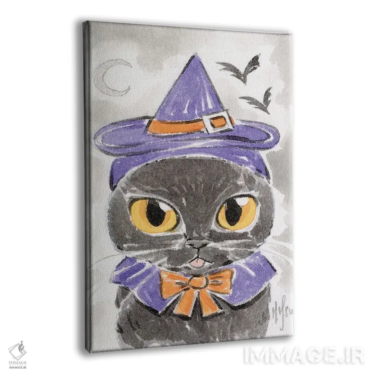 تابلو دکوراتیو گربه اثر مارتین هسو - نمای پرسپکتیو محصول