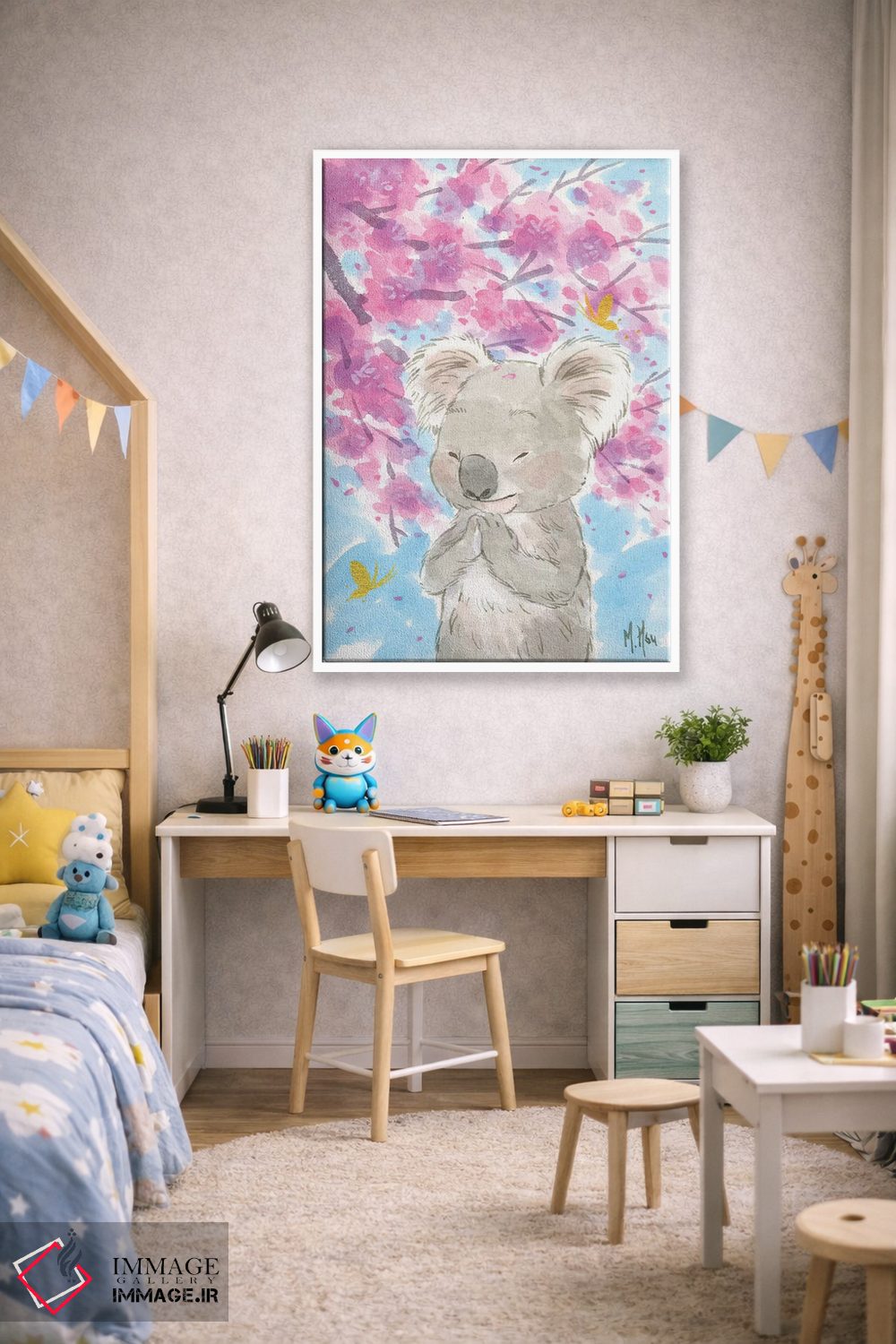 تابلو دکوراتیو کوالای شکوفه گیلاس اثر مارتین هسو - D1W