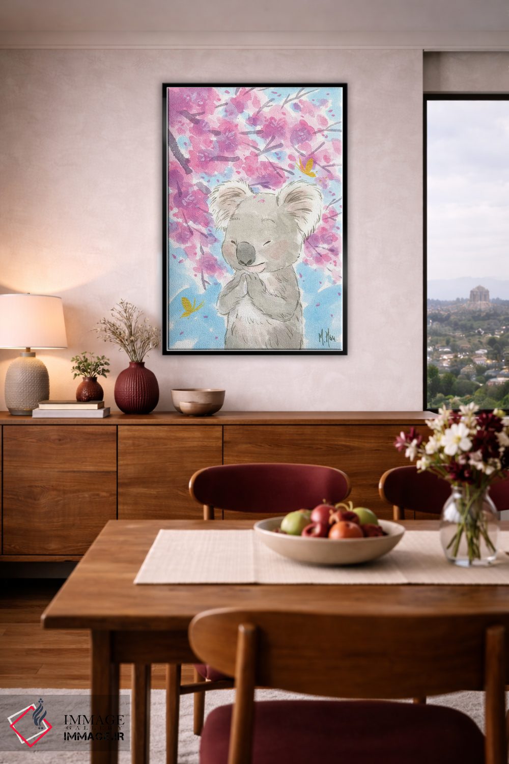 تابلو دکوراتیو کوالای شکوفه گیلاس اثر مارتین هسو - D5B