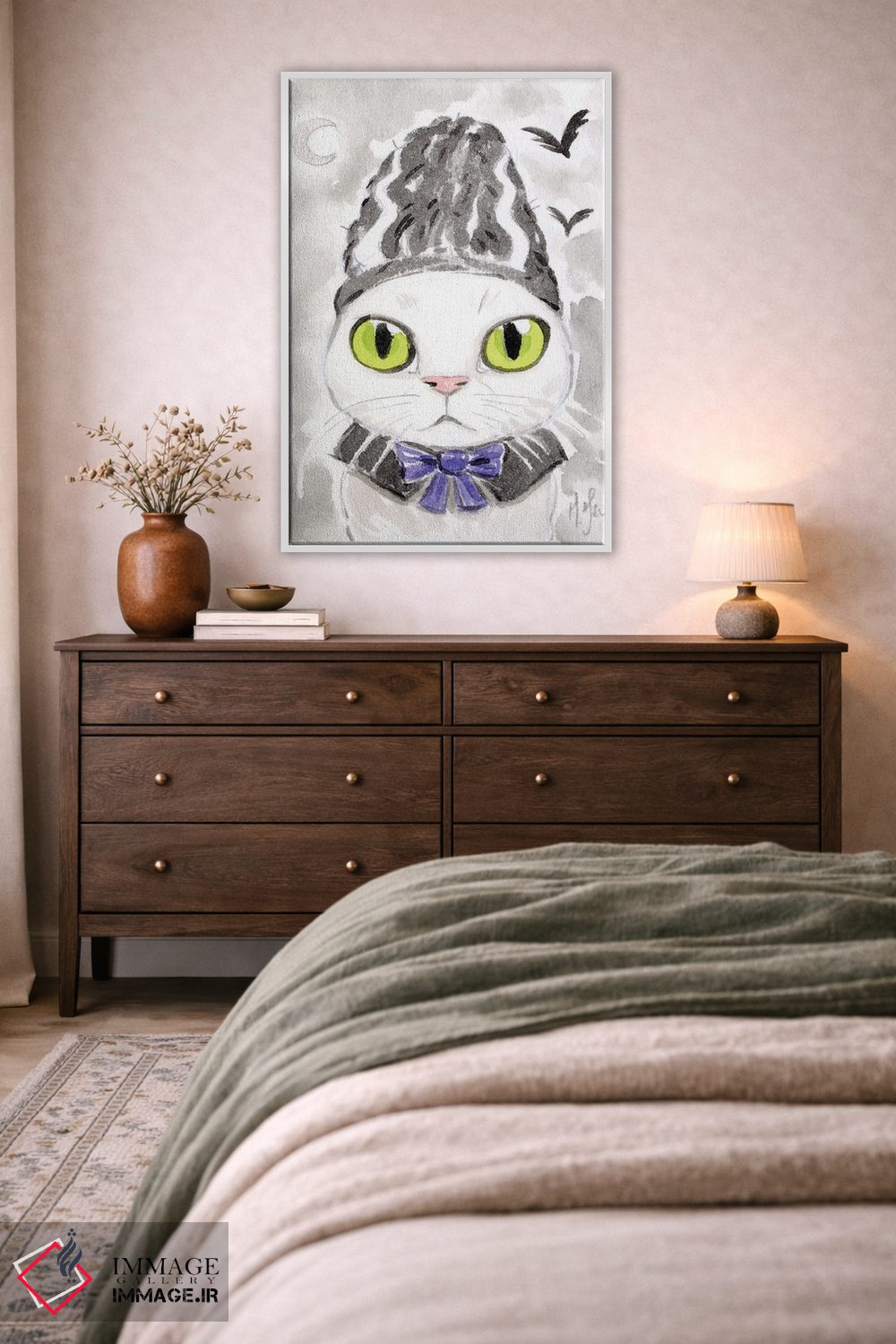 تابلو دکوراتیو گربه اثر مارتین هسو - D3W