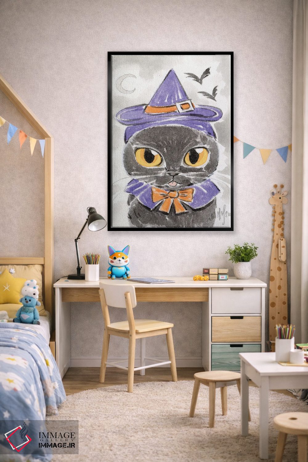 تابلو دکوراتیو گربه اثر مارتین هسو - D2B