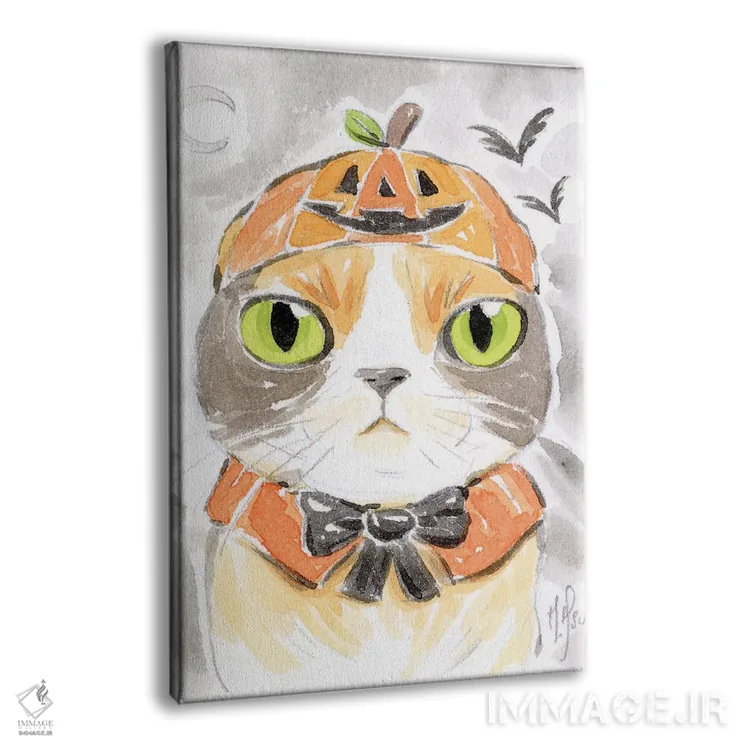 تابلو دکوراتیو گربه اثر مارتین هسو - نمای پرسپکتیو محصول