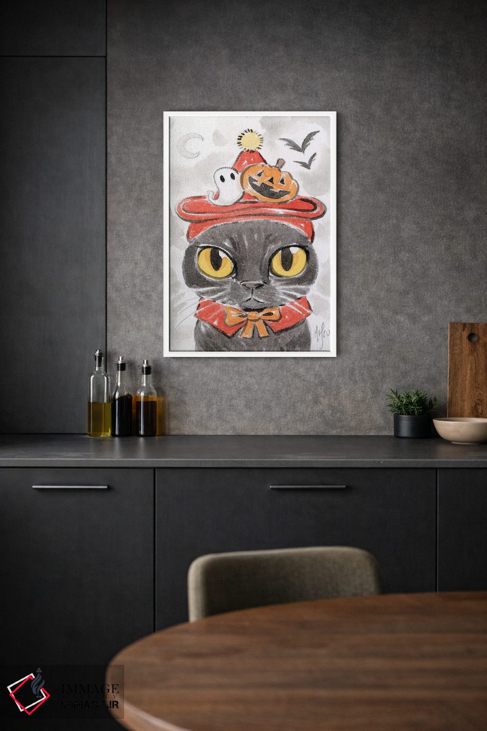 تابلو دکوراتیو گربه اثر مارتین هسو - D1W