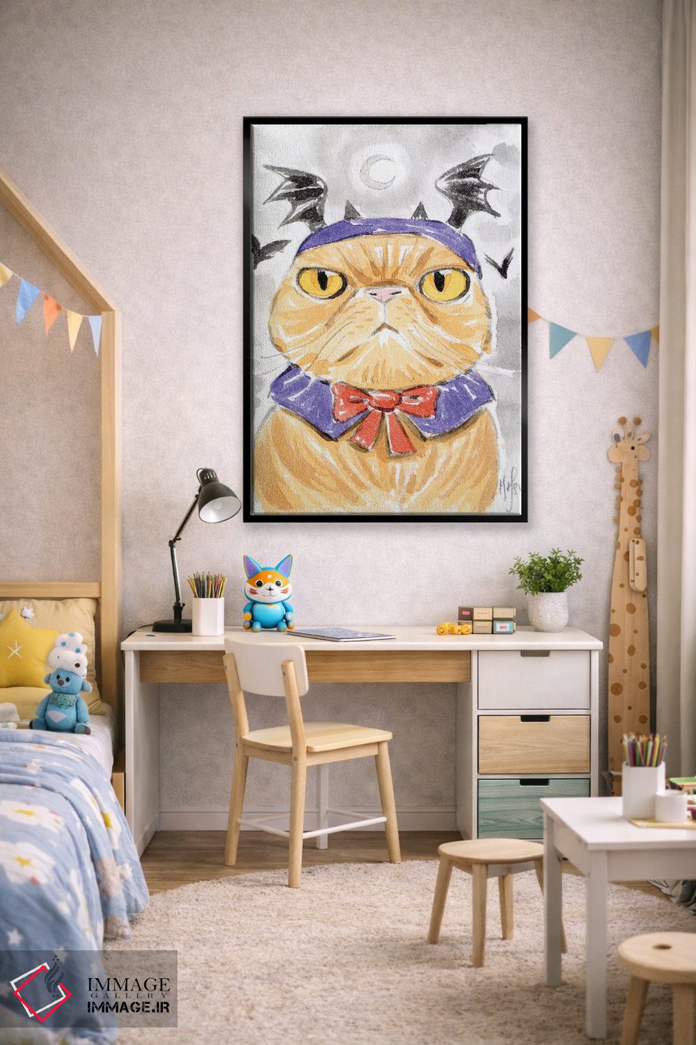 تابلو دکوراتیو گربه اثر مارتین هسو - D2B