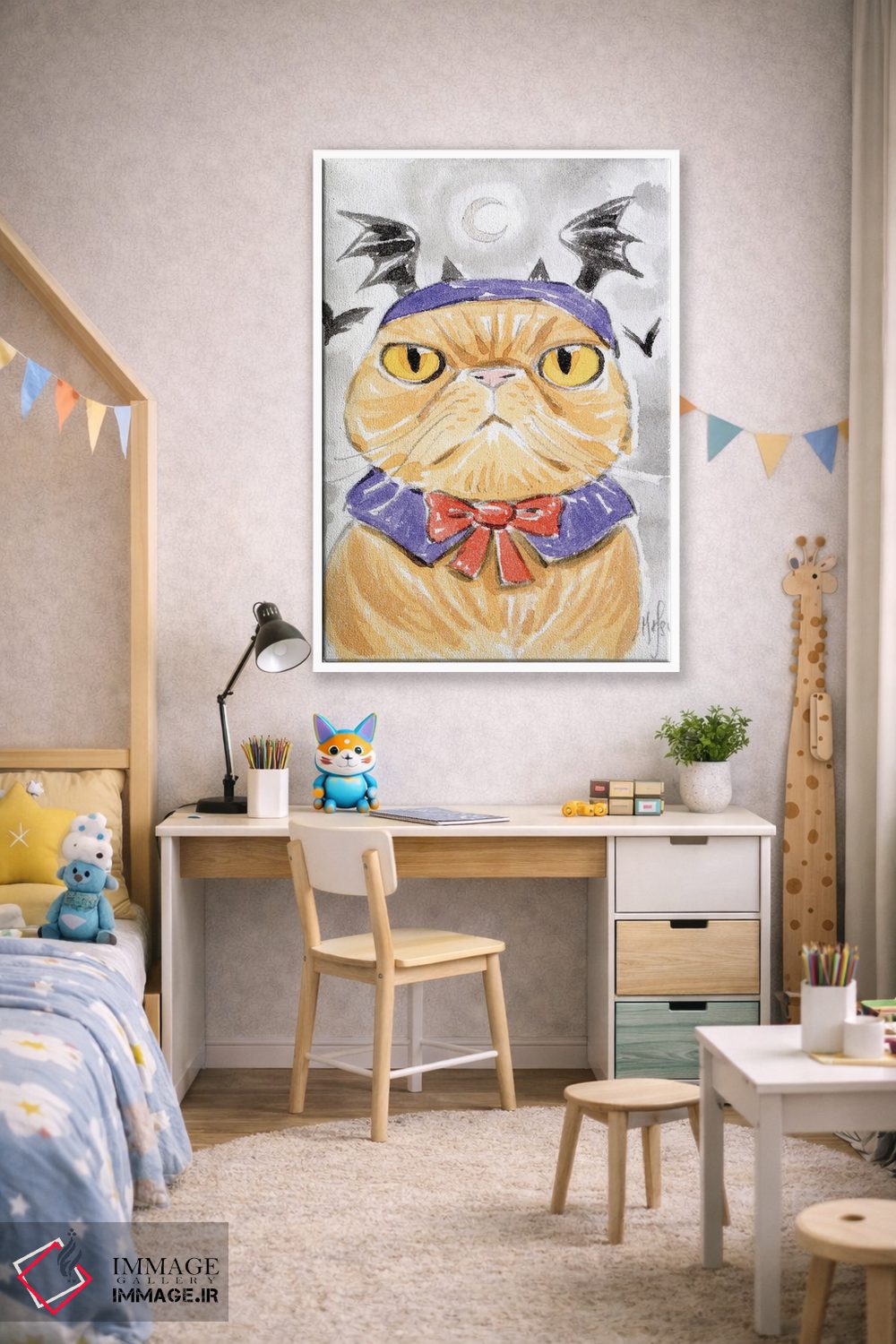 تابلو دکوراتیو گربه اثر مارتین هسو - D1W