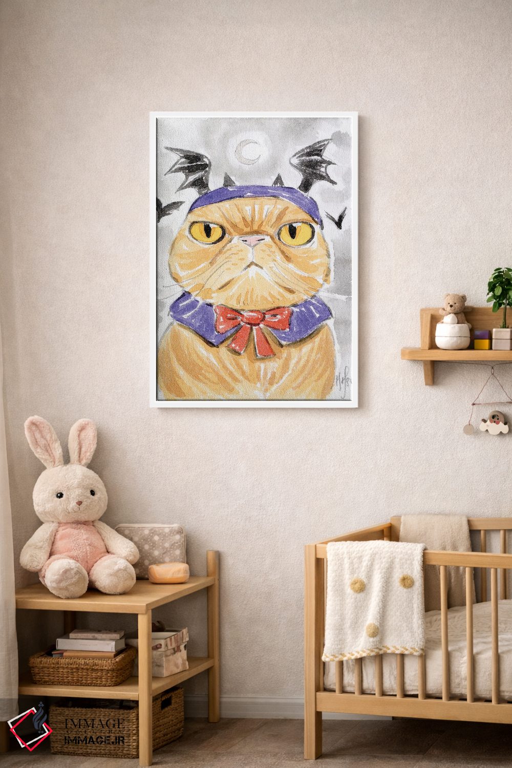 تابلو دکوراتیو گربه اثر مارتین هسو - D3W