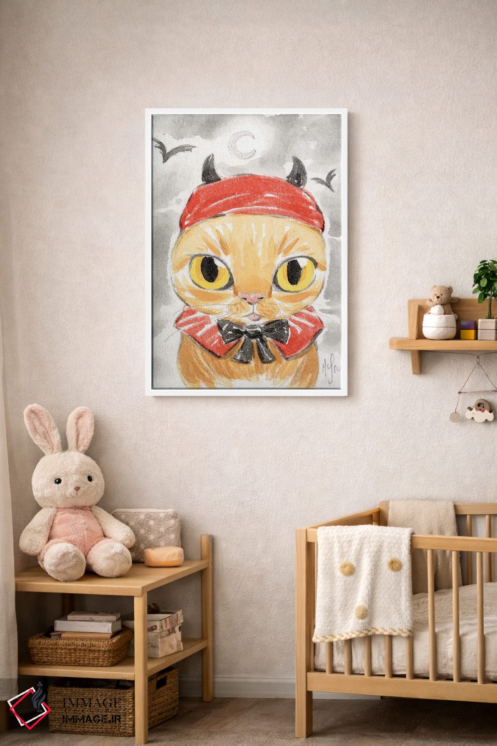 تابلو دکوراتیو گربه اثر مارتین هسو - D3W