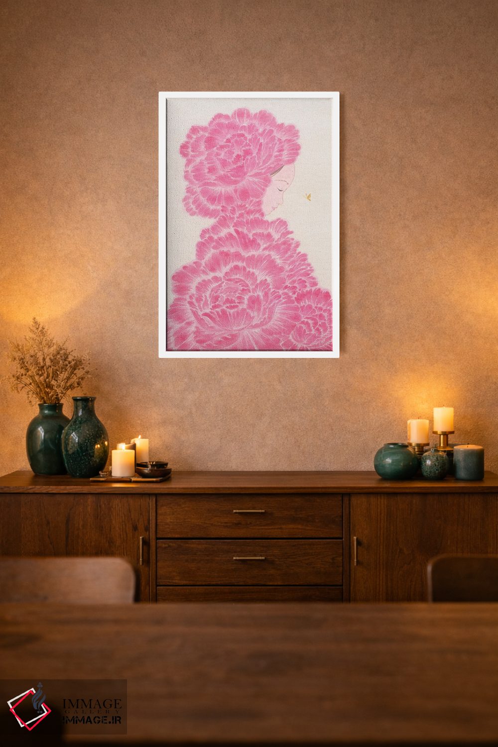 تابلو دکوراتیو شکوفه روز اثر مارتین هسو - D1W