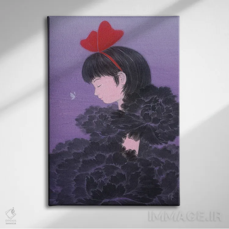 تابلو دکوراتیو رقص ماه اثر مارتین هسو - نمای روبهرو روی دیوار