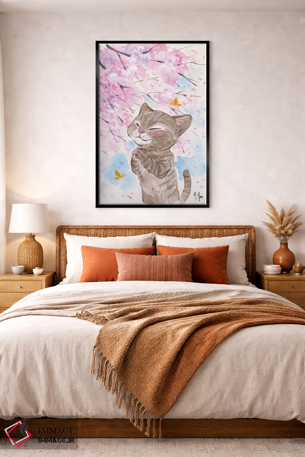 تابلو دکوراتیو آرزوی شکوفه های گیلاس اثر مارتین هسو - D4B