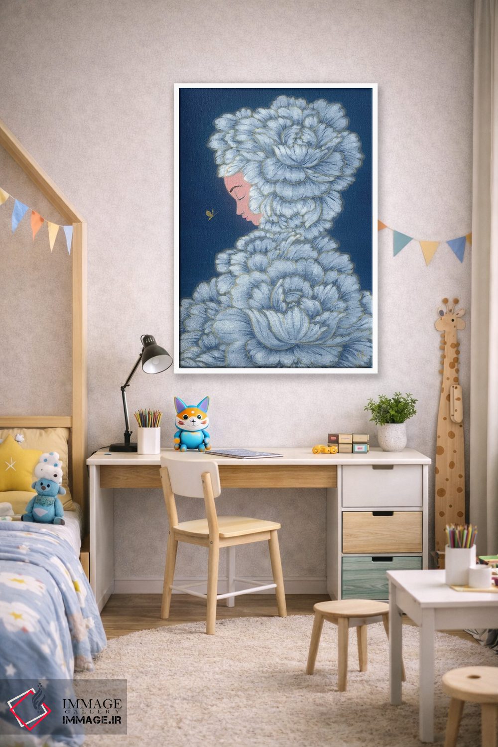 تابلو دکوراتیو شکوفه شب اثر مارتین هسو - D1W