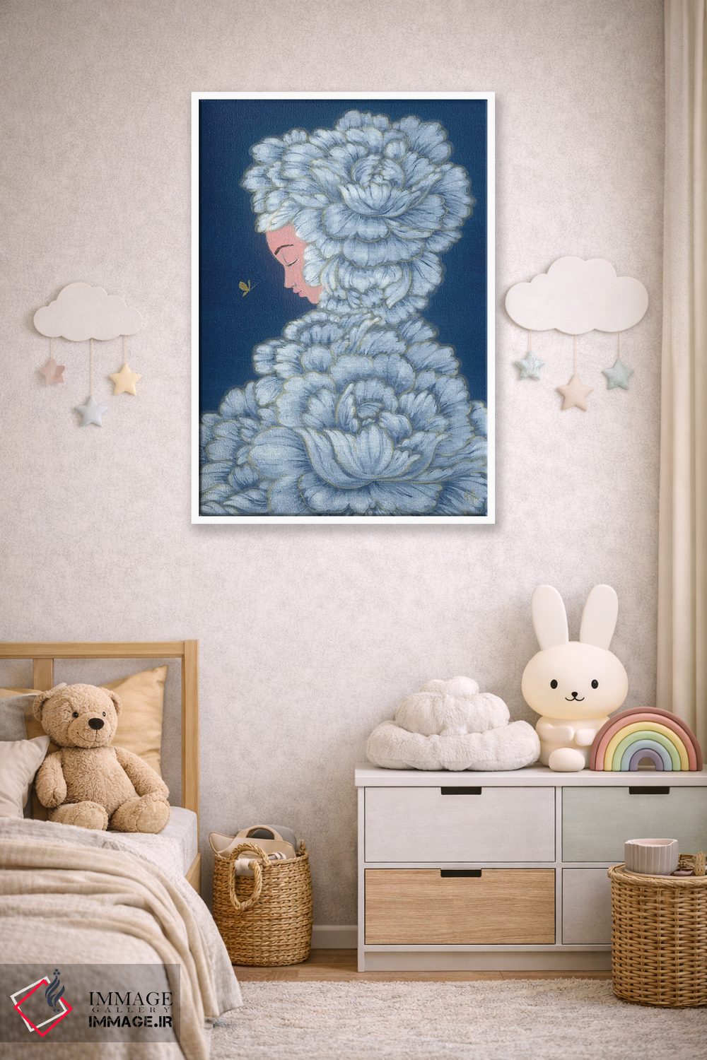 تابلو دکوراتیو شکوفه شب اثر مارتین هسو - D3W