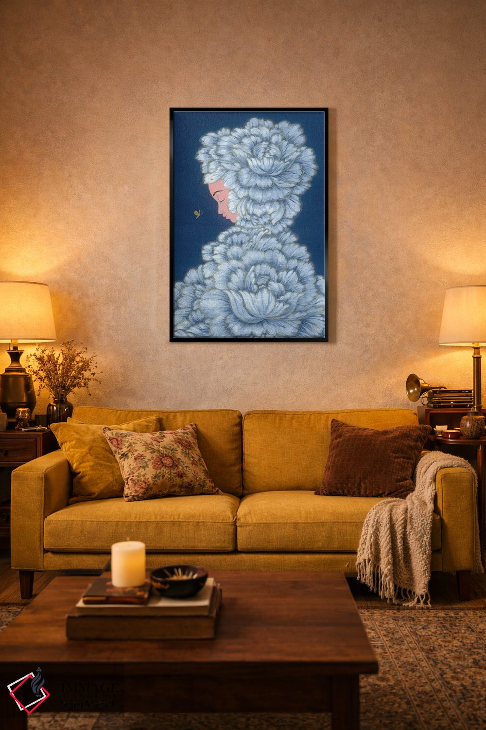 تابلو دکوراتیو شکوفه شب اثر مارتین هسو - D4B