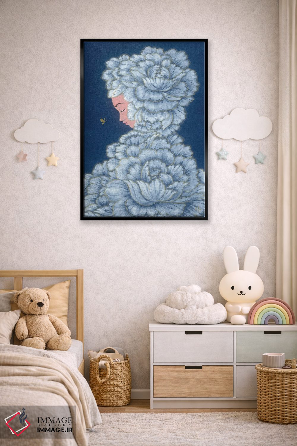 تابلو دکوراتیو شکوفه شب اثر مارتین هسو - D6B