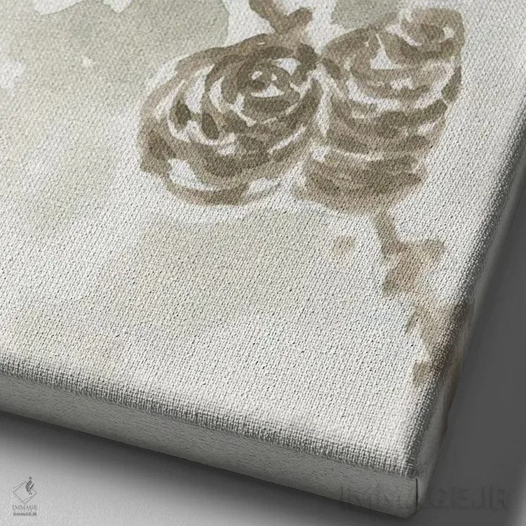 تابلو دکوراتیو بانوی پرنده اثر مارتین هسو - نمای نزدیک بافت بوم