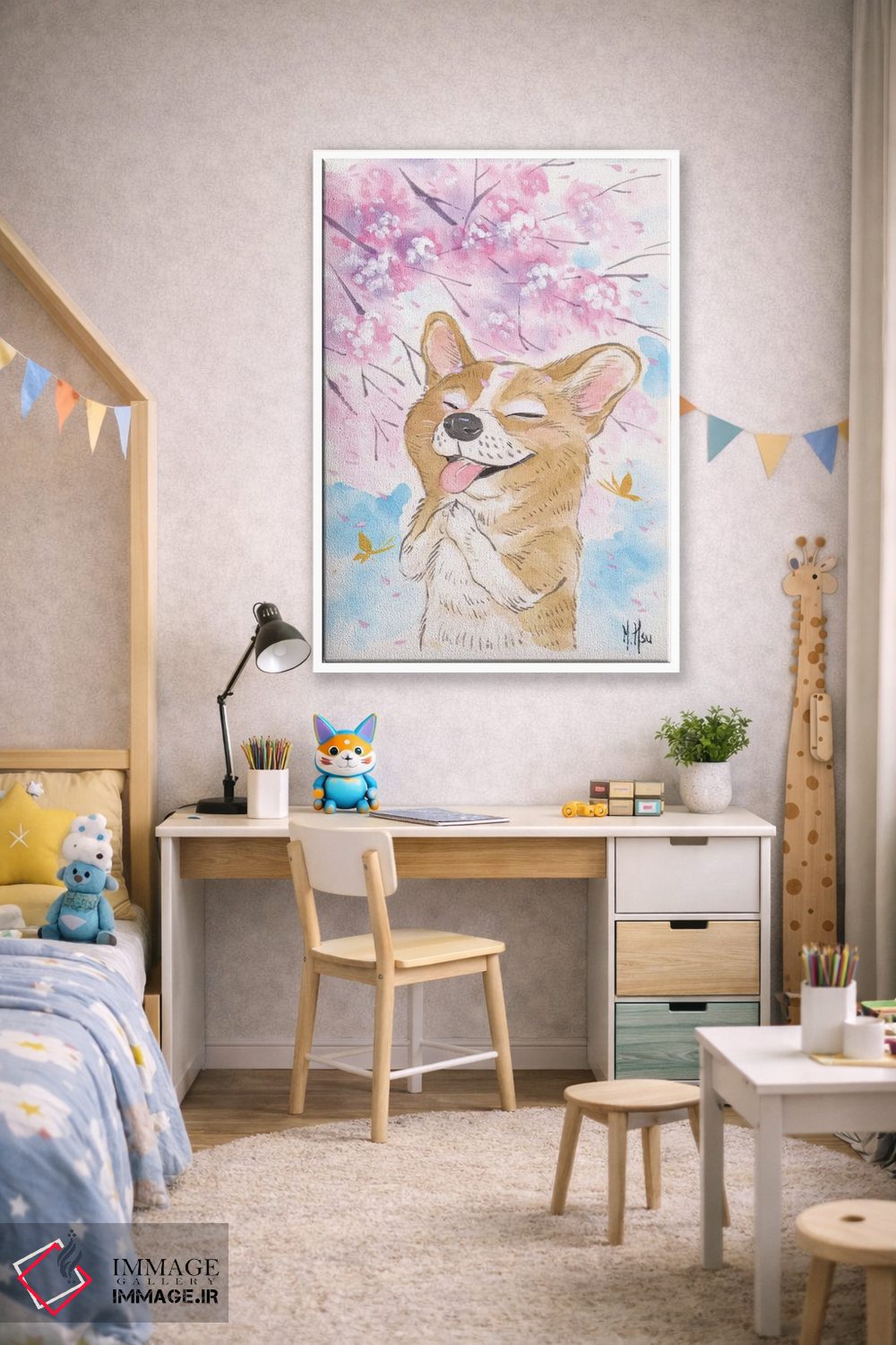 تابلو دکوراتیو آرزوی شکوفه های گیلاس اثر مارتین هسو - D1W