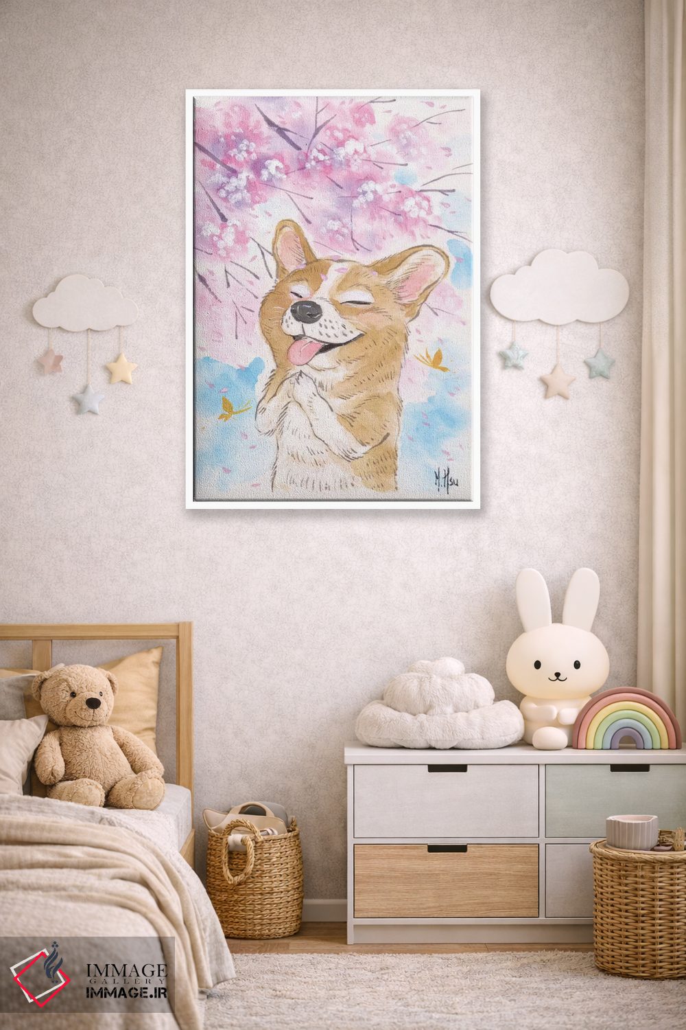 تابلو دکوراتیو آرزوی شکوفه های گیلاس اثر مارتین هسو - D4W