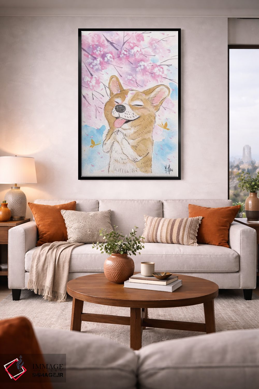 تابلو دکوراتیو آرزوی شکوفه های گیلاس اثر مارتین هسو - D2B