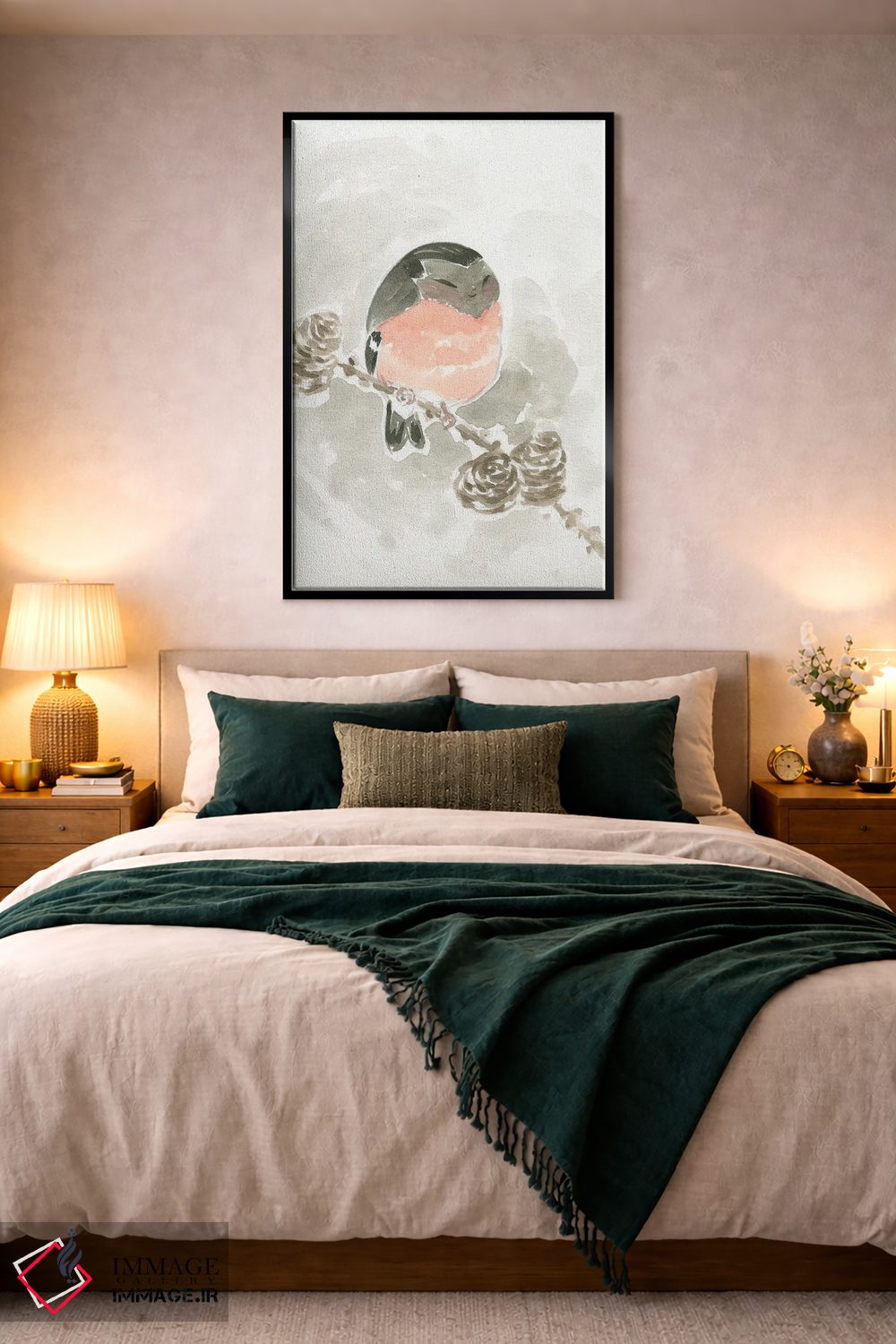 تابلو دکوراتیو بانوی پرنده اثر مارتین هسو - D5B