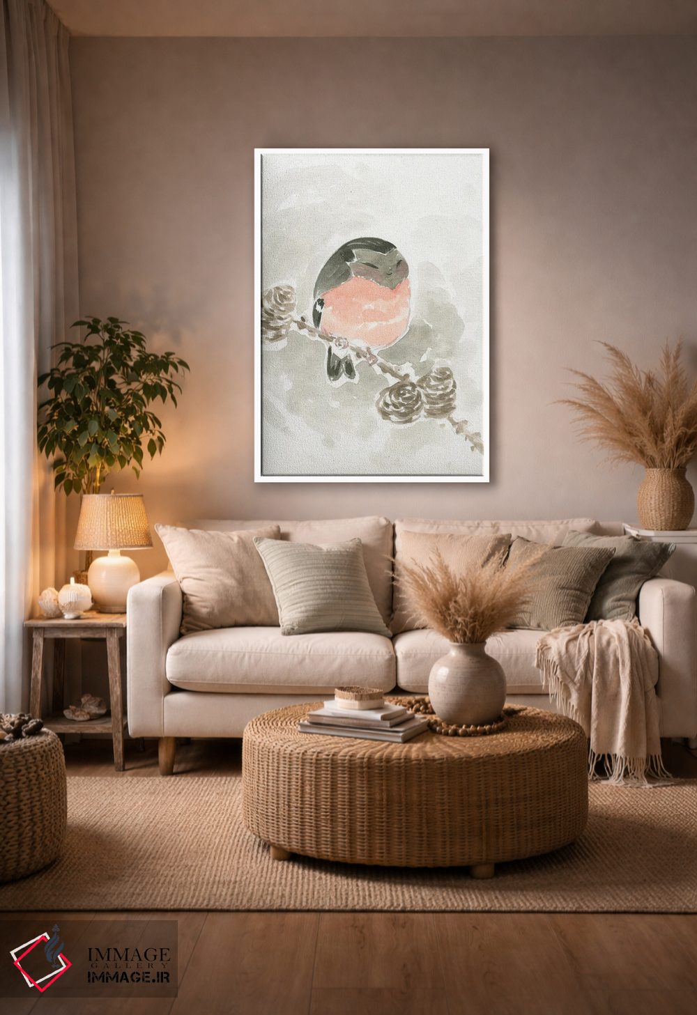 تابلو دکوراتیو بانوی پرنده اثر مارتین هسو - D4W