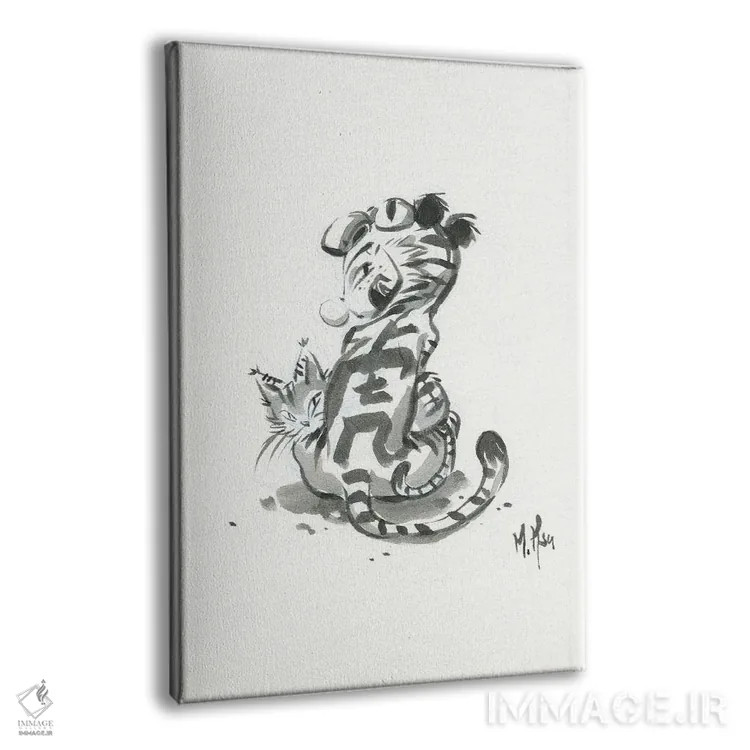 تابلو دکوراتیو دختر ببر اثر مارتین هسو - نمای پرسپکتیو محصول