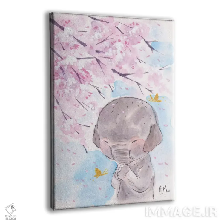 تابلو دکوراتیو آرزوی شکوفه های گیلاس اثر مارتین هسو - نمای پرسپکتیو محصول