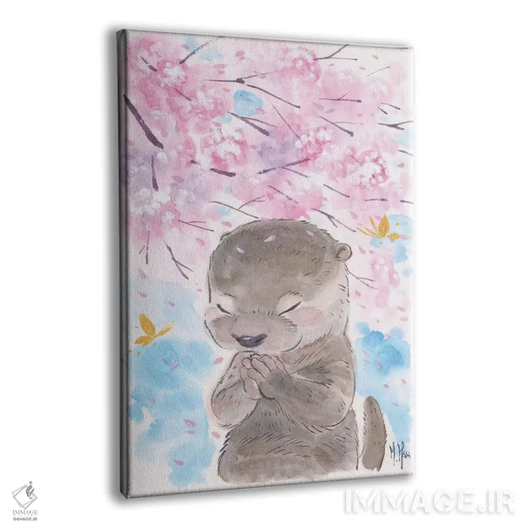 تابلو دکوراتیو آرزوی شکوفه های گیلاس اثر مارتین هسو - نمای پرسپکتیو محصول