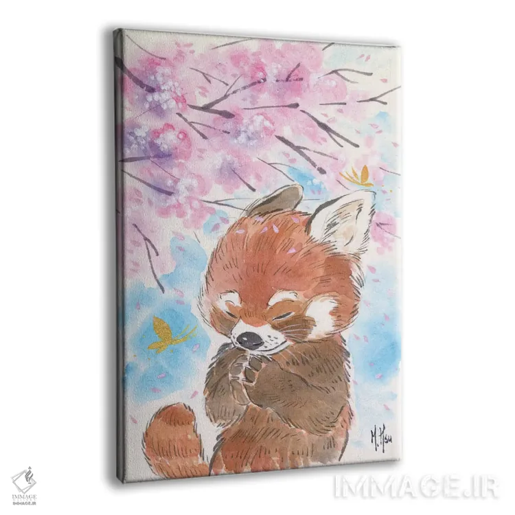 تابلو دکوراتیو آرزوی شکوفه های گیلاس اثر مارتین هسو - نمای پرسپکتیو محصول