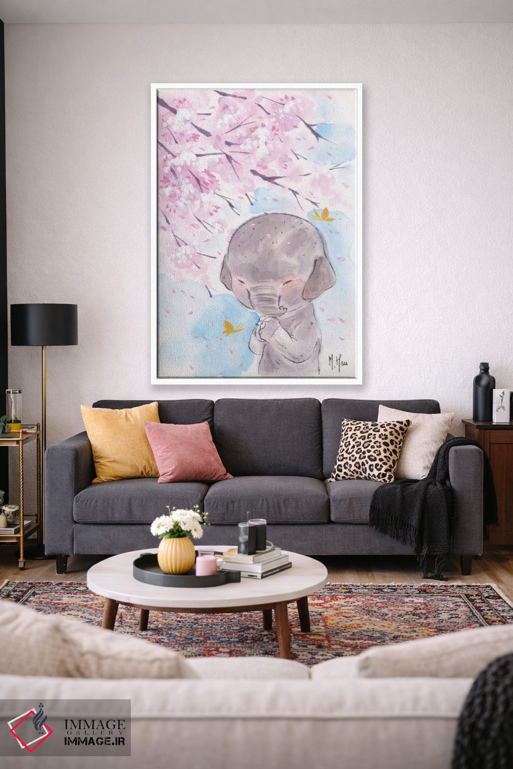 تابلو دکوراتیو آرزوی شکوفه های گیلاس اثر مارتین هسو - D1W