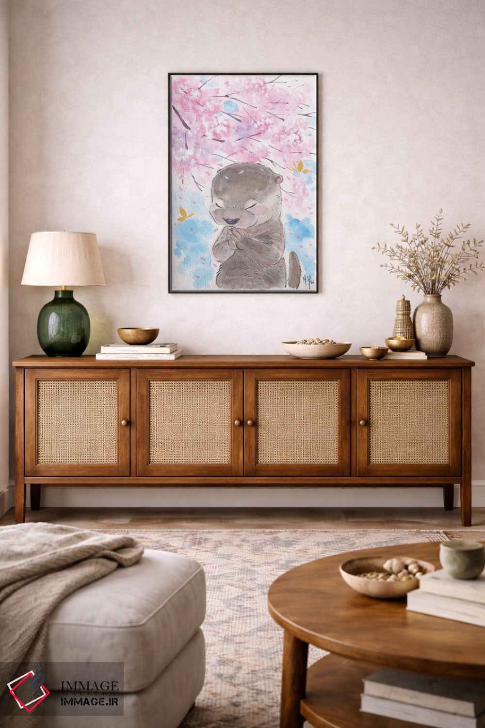 تابلو دکوراتیو آرزوی شکوفه های گیلاس اثر مارتین هسو - D5B