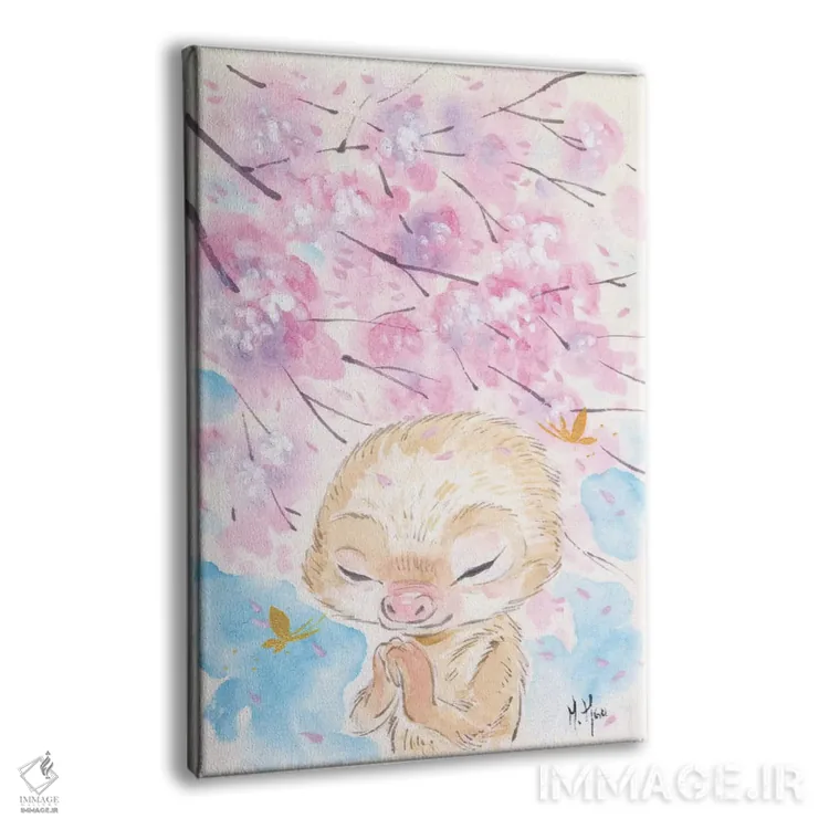 تابلو دکوراتیو آرزوی شکوفه های گیلاس اثر مارتین هسو - نمای پرسپکتیو محصول