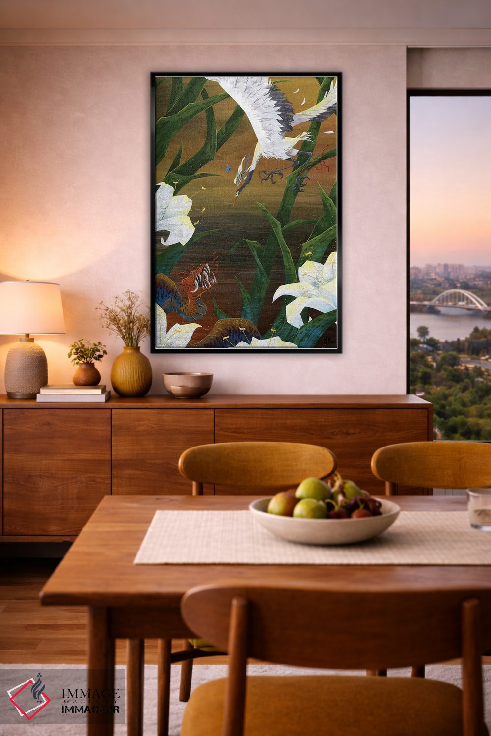 تابلو دکوراتیو درنای درستکار اثر مارتین هسو - D6B