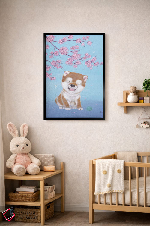 تابلو دکوراتیو شиба و شکوفه های گیلاس اثر مارتین هسو - D4B