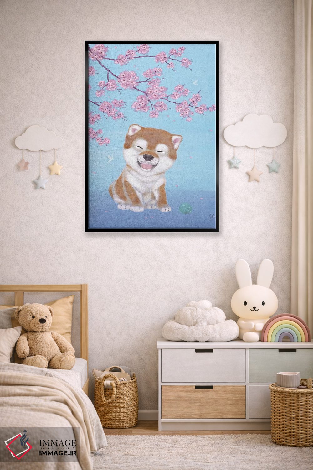 تابلو دکوراتیو شиба و شکوفه های گیلاس اثر مارتین هسو - D5B