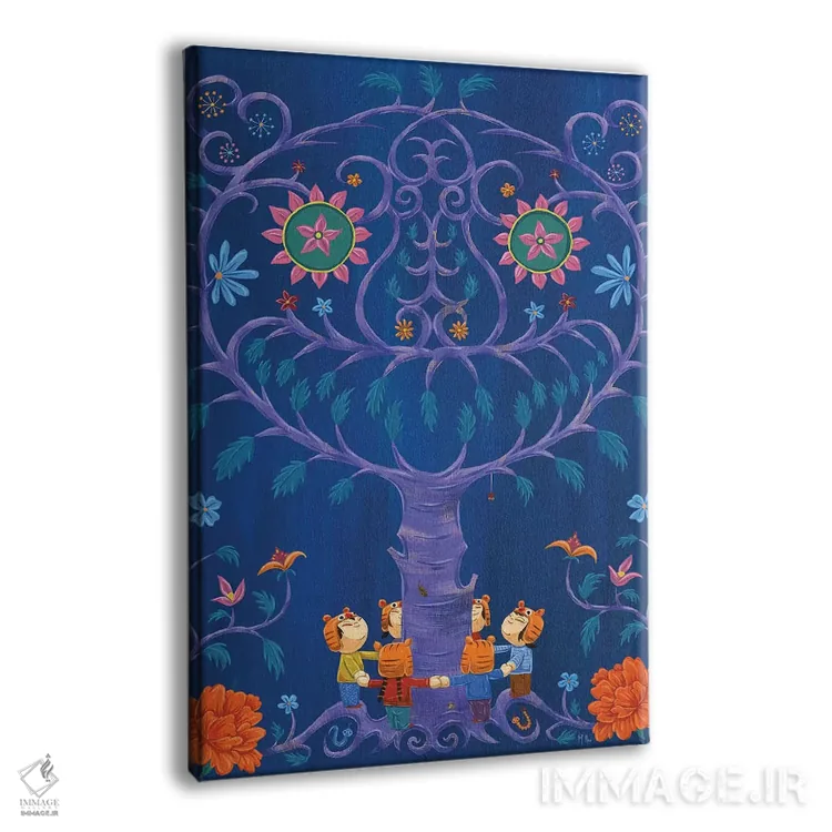 تابلو دکوراتیو ببرها اثر مارتین هسو - نمای پرسپکتیو محصول